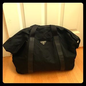 Authentic Prada nylon travel tote bag